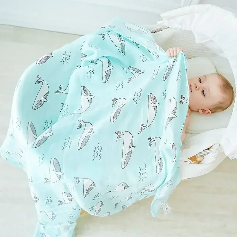 Muslin Swaddle Wrap - Mousseline Boom Pasgeboren Mousseline Inbakeren Baby