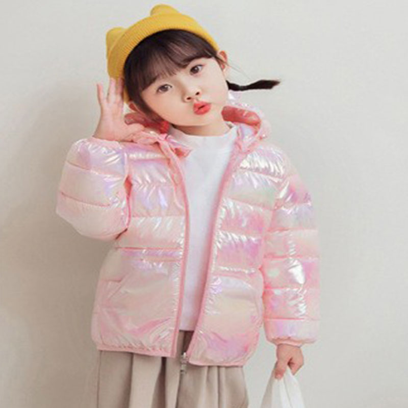 Baby Clothing Zipper - Glad oppervlak Stof Lichtgewicht donsjassen met