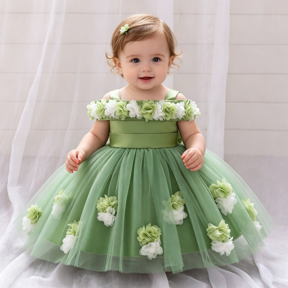 Baby Clothing Dresser - Nieuwe Baby Meisjes 1e Prinsessenjurk Baby