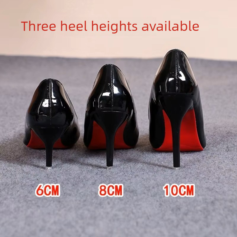 Baby Clothing Sizes - Sexy puntige neus lakleer hoge hakken