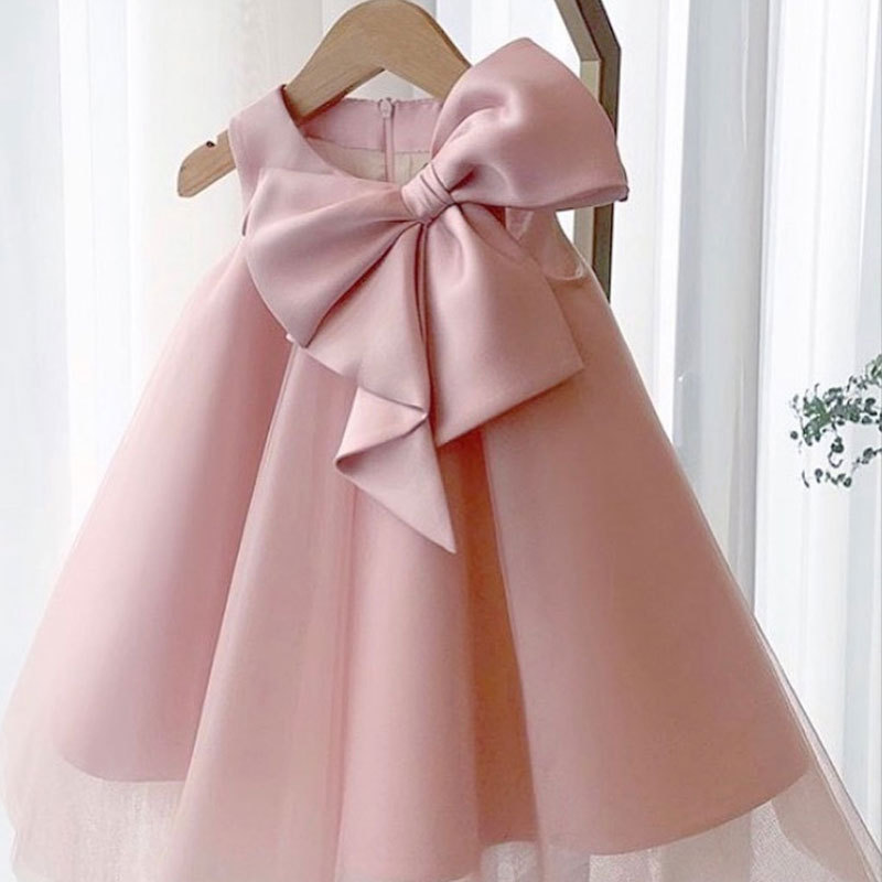 Baby Clothing Dresser - Zomer Grote Boog Baby Meisje Jurk