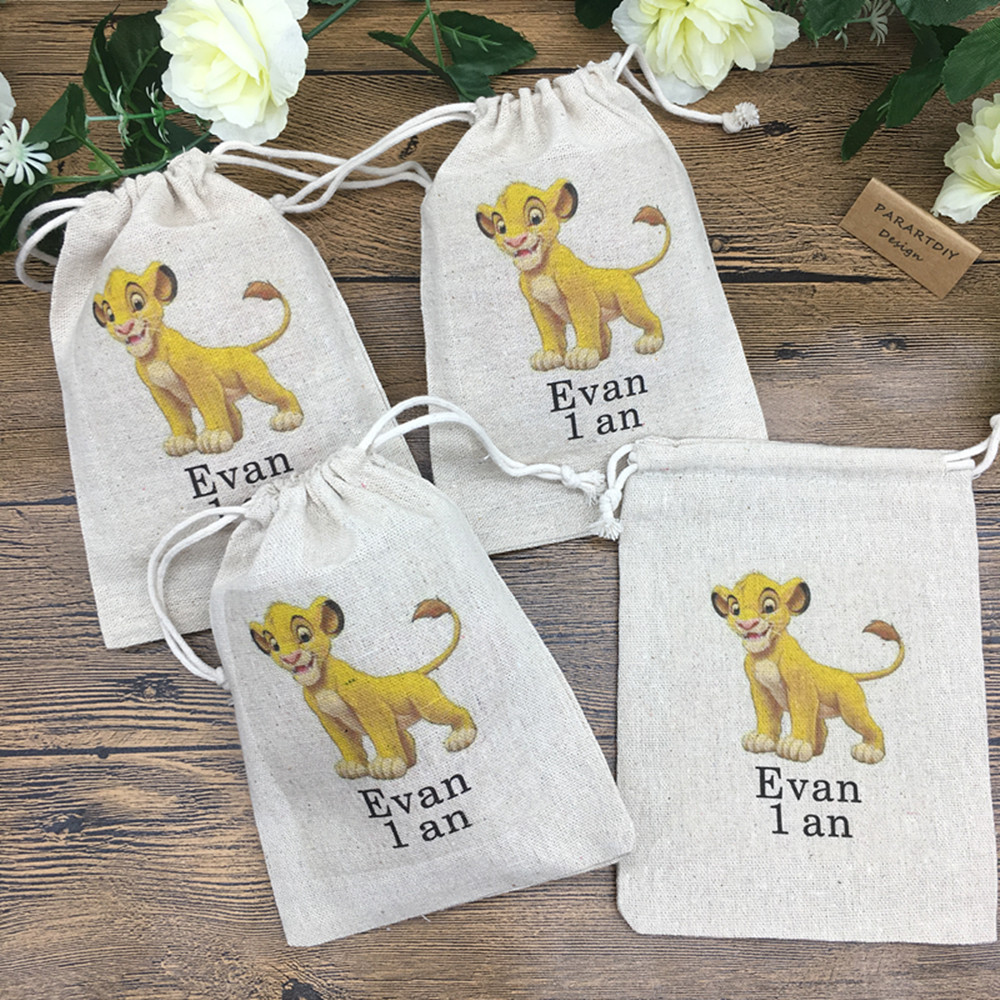 Baby Clothing Event - 20Pcs Personaliseer Elke Cartoon Leeuw Verjaardagscadeau