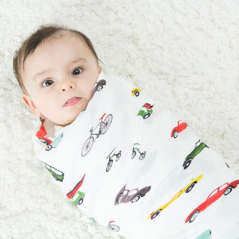 Muslin Swaddle Wrap - Auto Ultra Zachte 47x47 Inch Baby