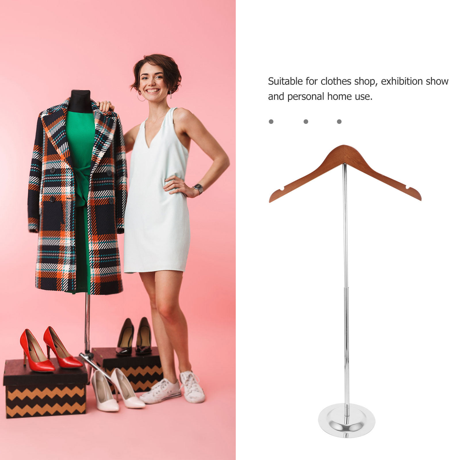 T-vormige kledingdisplaystanda - Baby Clothing Stores recensie en prijs