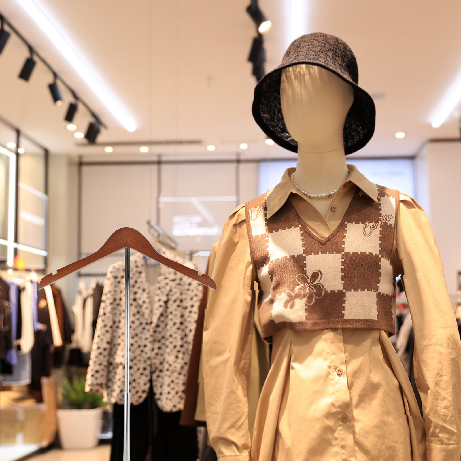 T-vormige kledingdisplaystanda - Baby Clothing Stores recensie en prijs