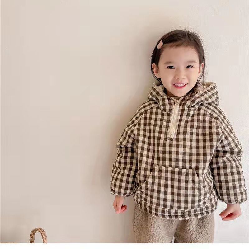Mode Plaid Kinderjas 2026 Kore - Baby Clothing Zipper recensie en prijs