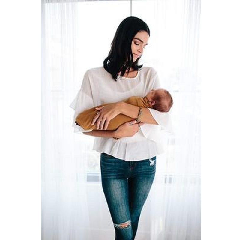 Puur zwarte kleur babywikkel U - Muslin Swaddle Wrap recensie en prijs