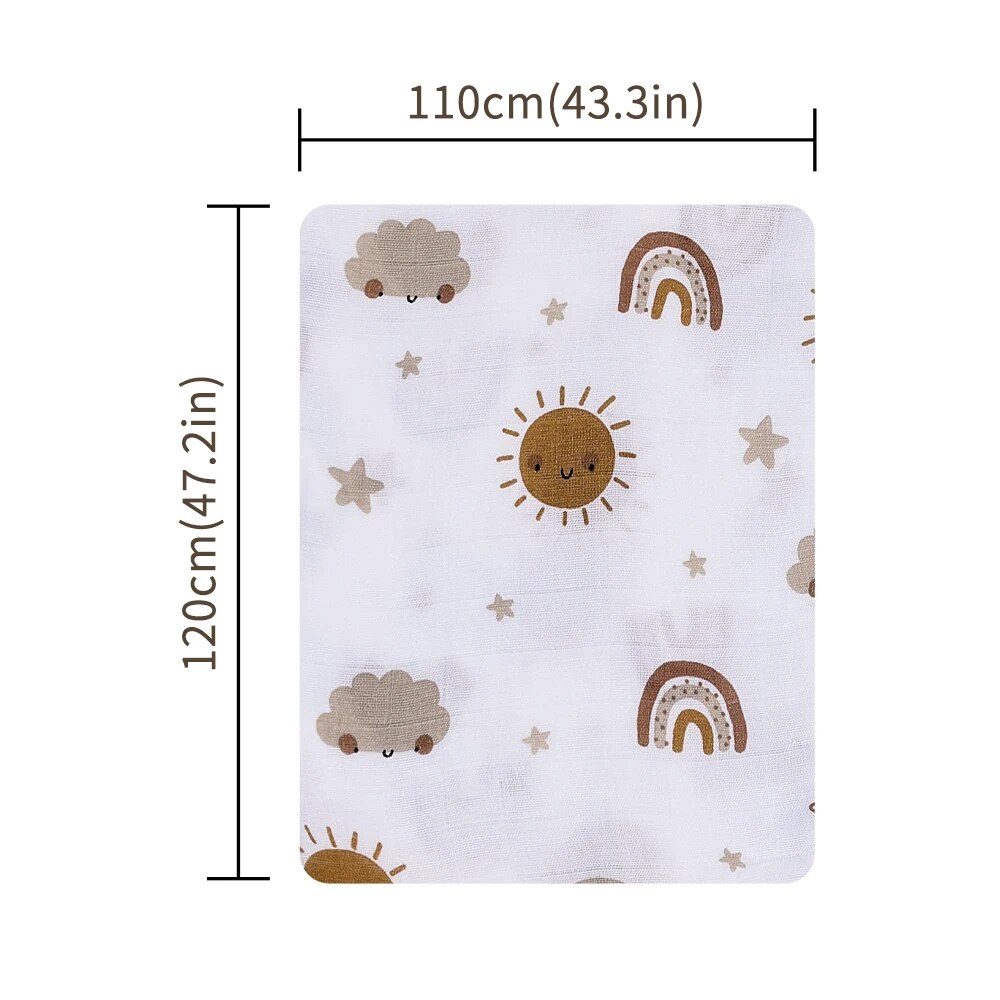 120x110cm Bamboe Katoenen Baby - Muslin Swaddle Wrap recensie en prijs